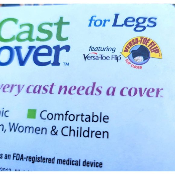 Cast Cover for Legs Colorful with Toe Cover Navy Blue Pattern S/M SM123-127 - Picture 6 of 7